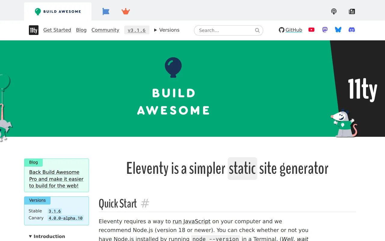 Eleventy screenshot