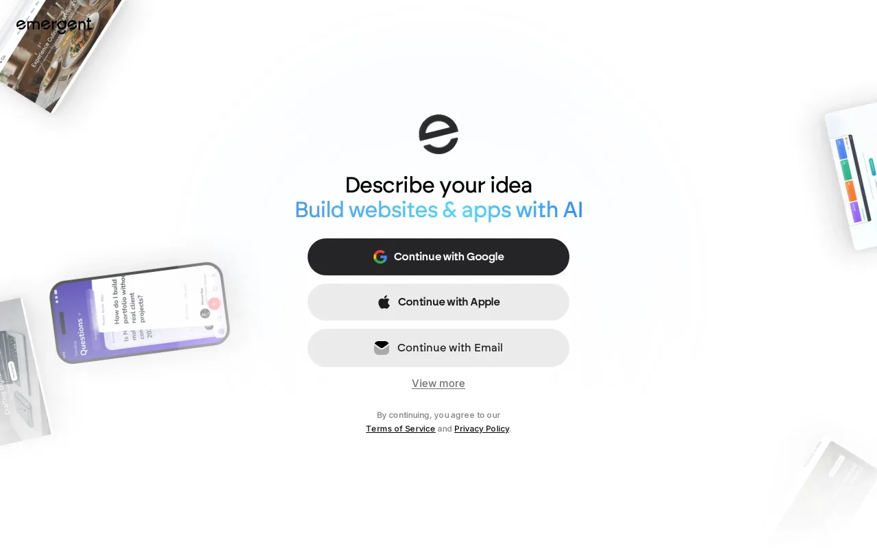 Emergent screenshot