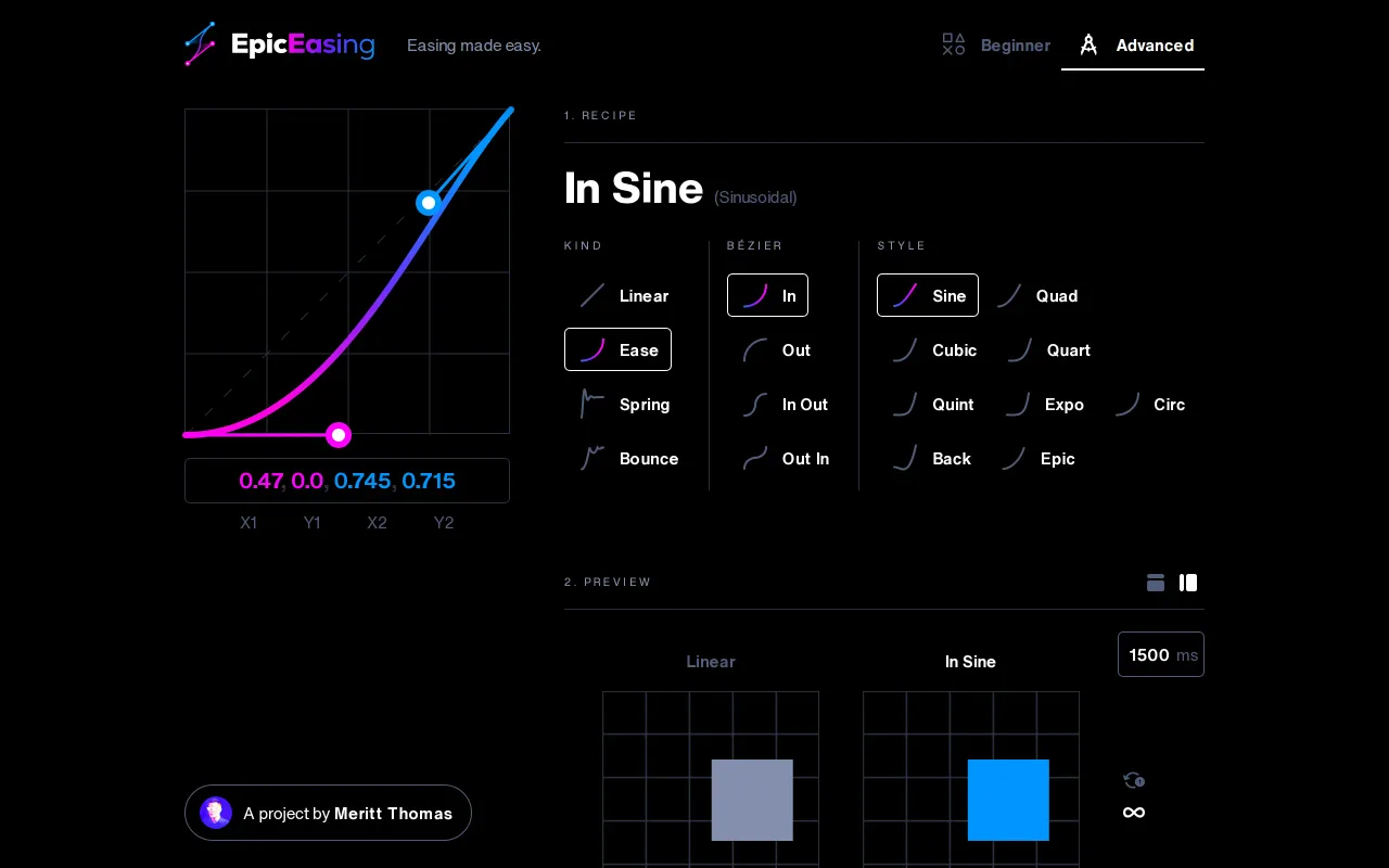 Epic Easing screenshot
