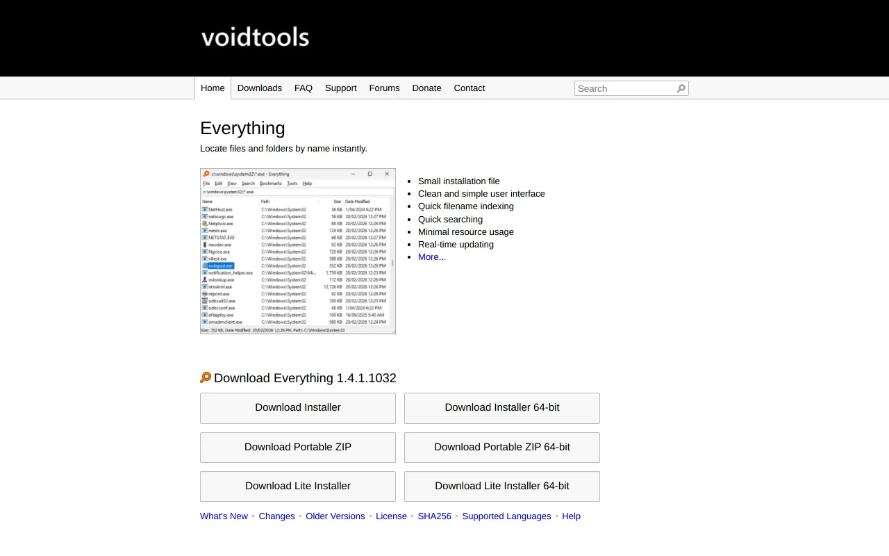 Everything screenshot