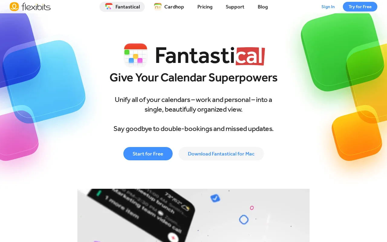 Fantastical screenshot