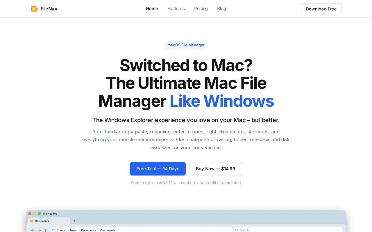 FileNav screenshot