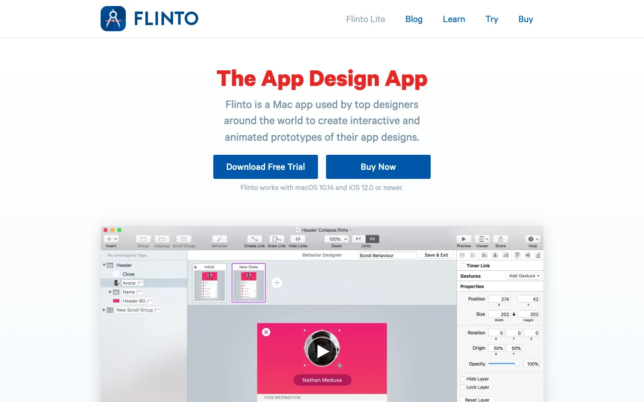 Flinto screenshot