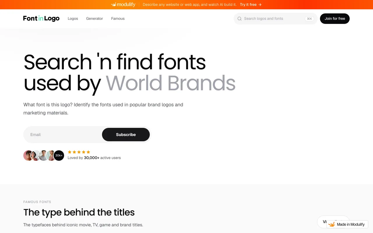 Font In Logo screenshot