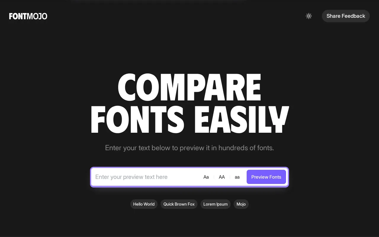 Font Mojo screenshot
