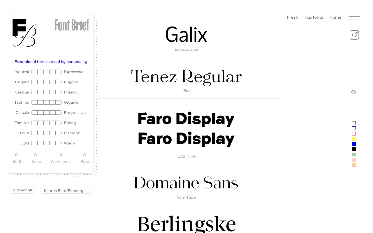 FontBrief screenshot