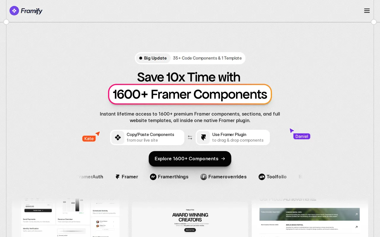 Framify screenshot