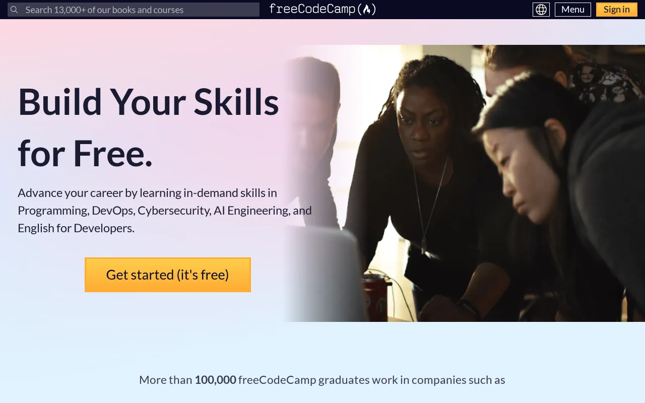 freeCodeCamp screenshot