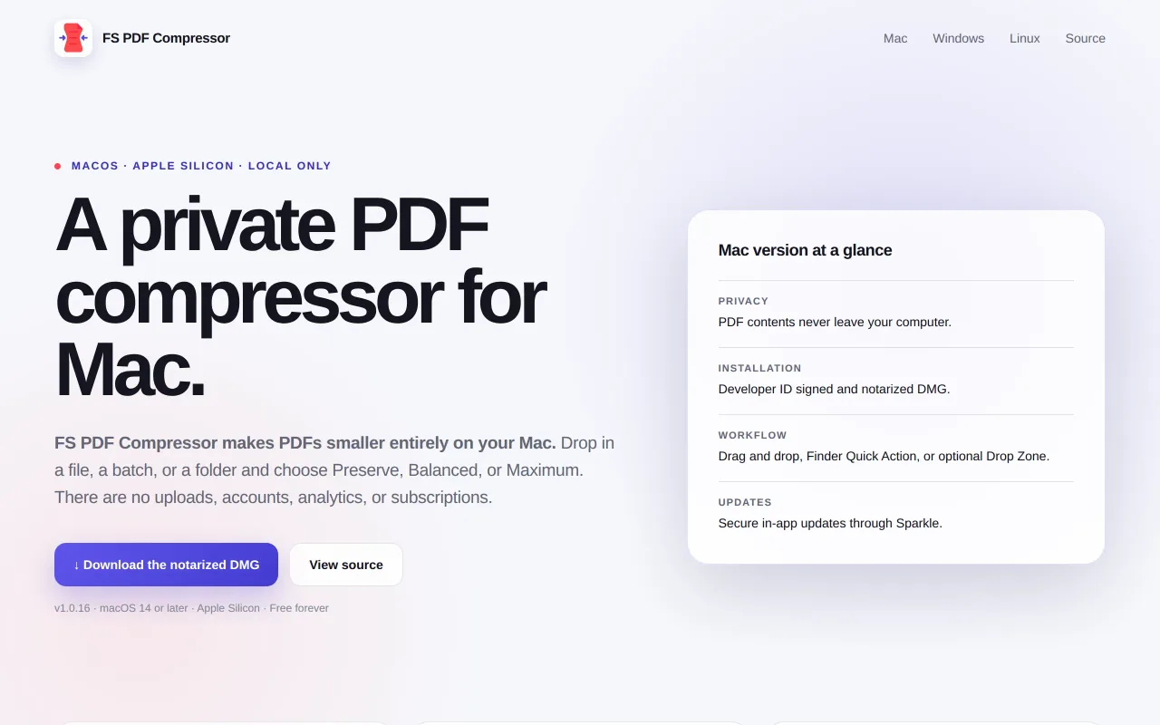 FS PDF Compressor screenshot