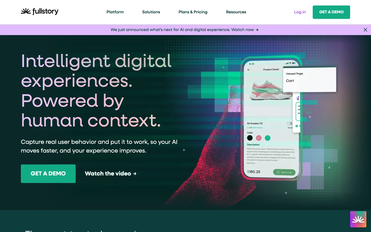 FullStory screenshot