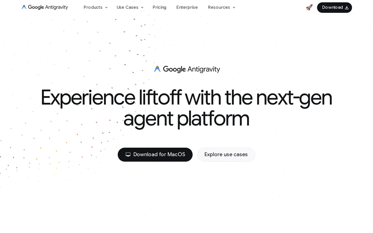 Google Antigravity screenshot