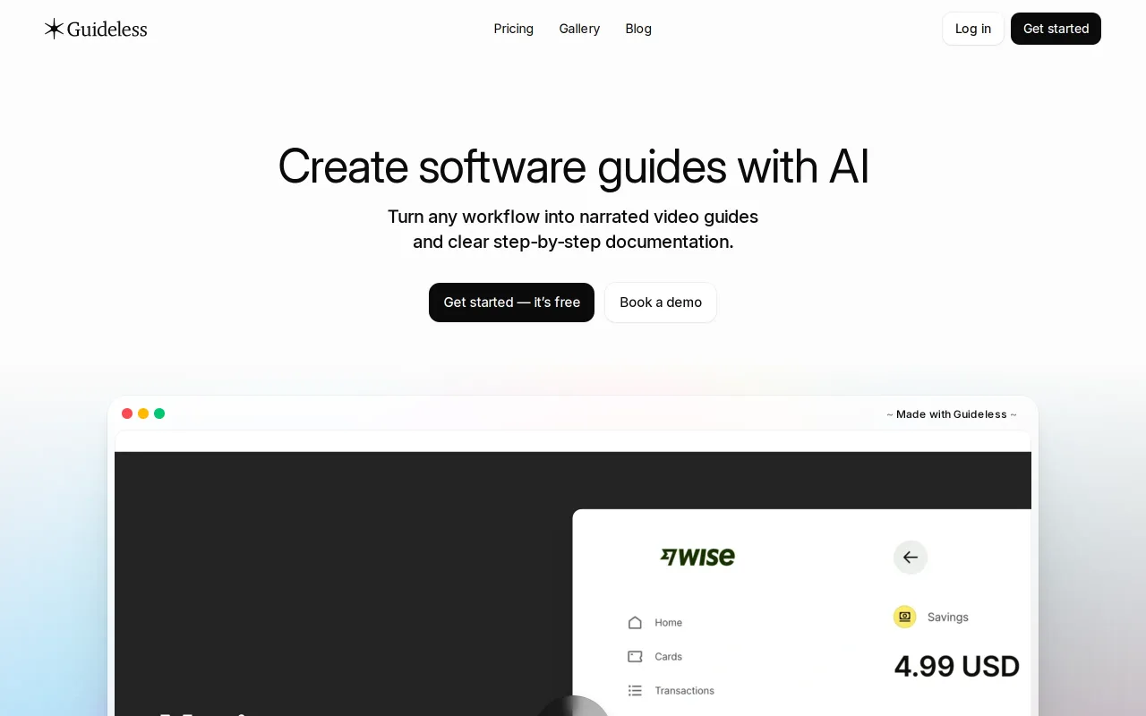 Guideless screenshot