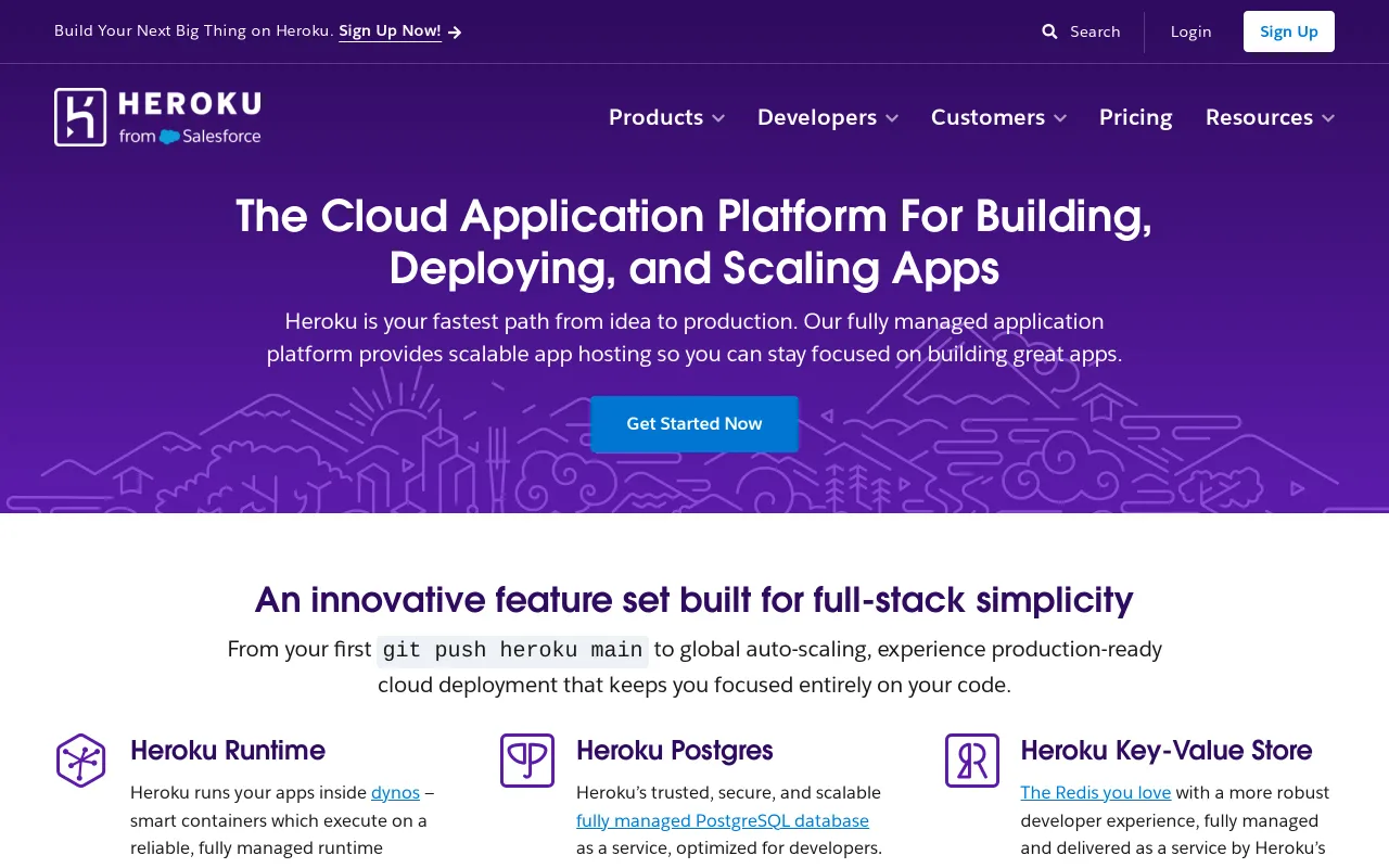 Heroku screenshot
