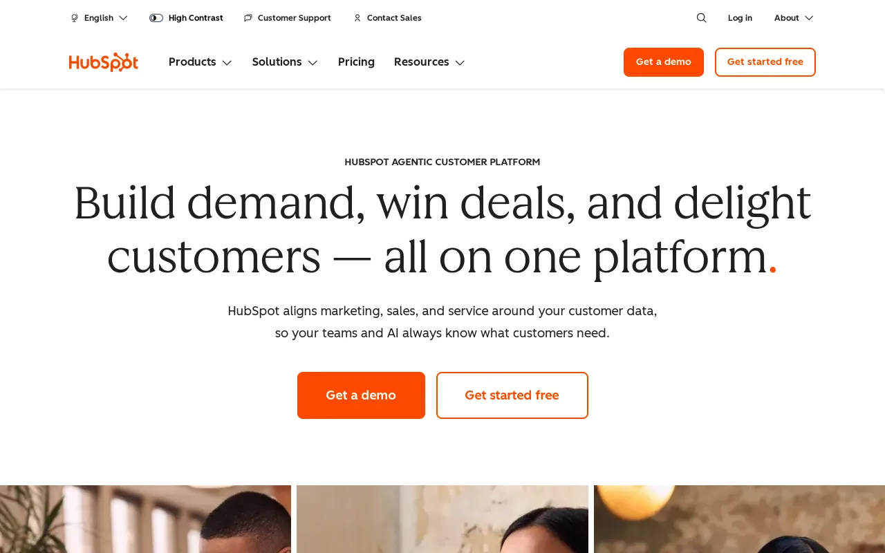 HubSpot screenshot