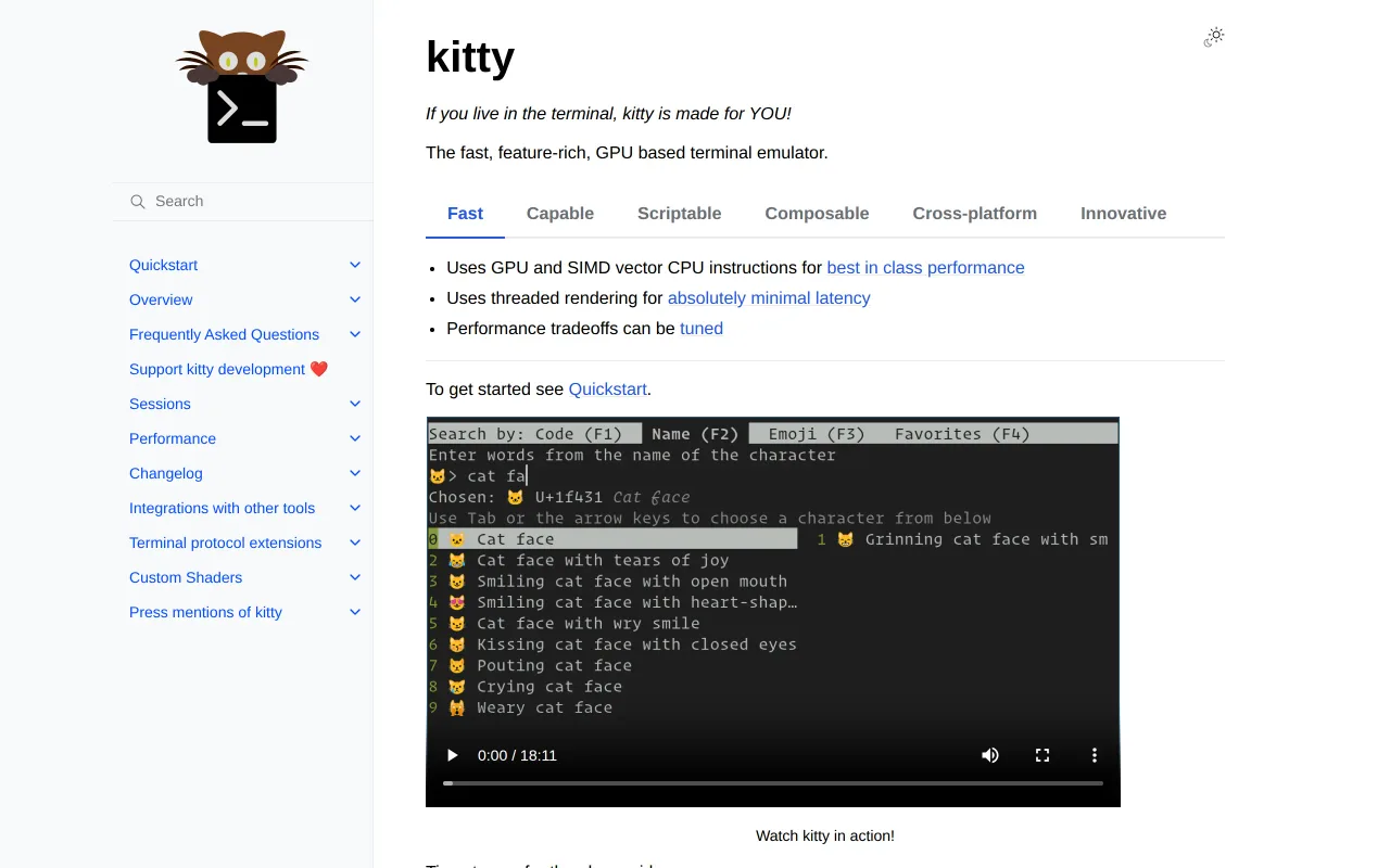 Kitty screenshot