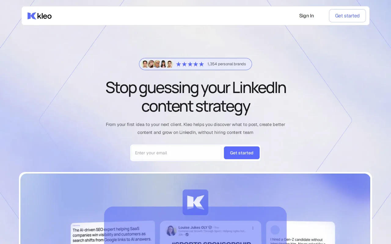 Kleo screenshot