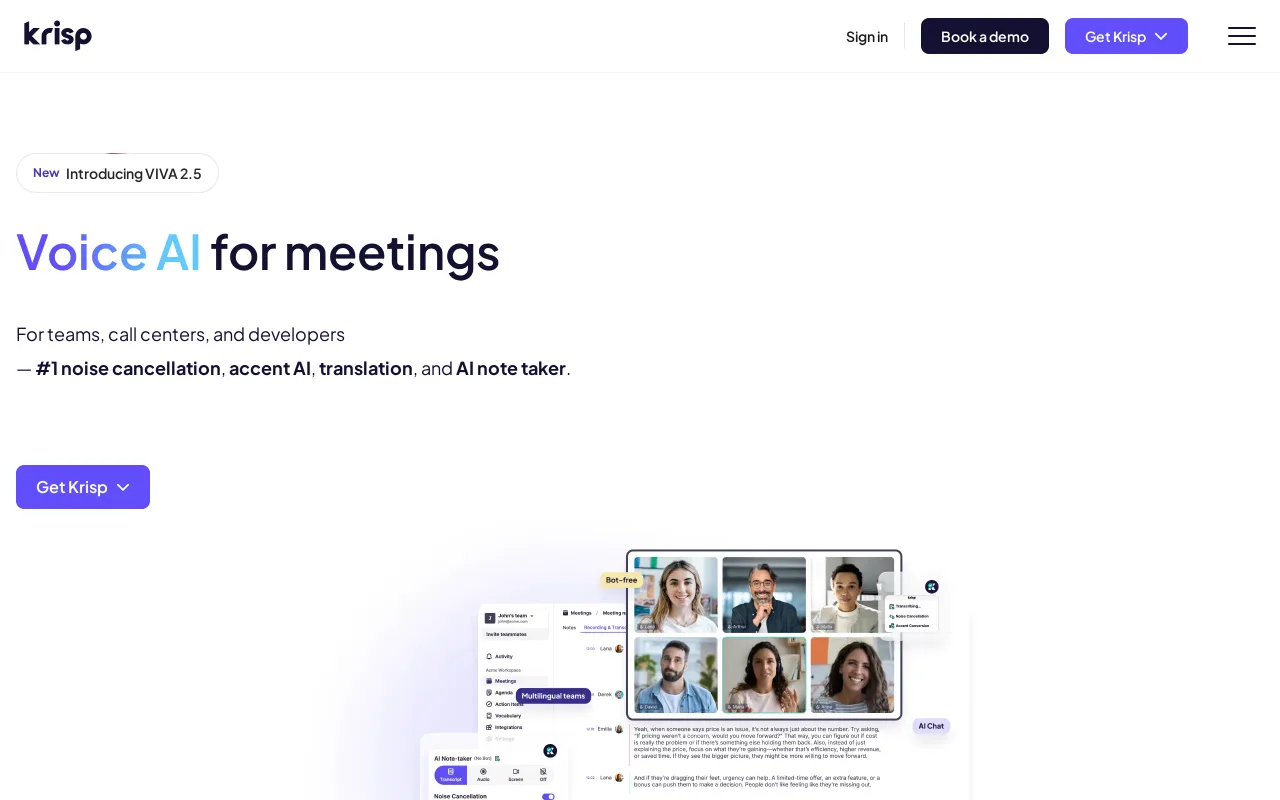 Krisp screenshot