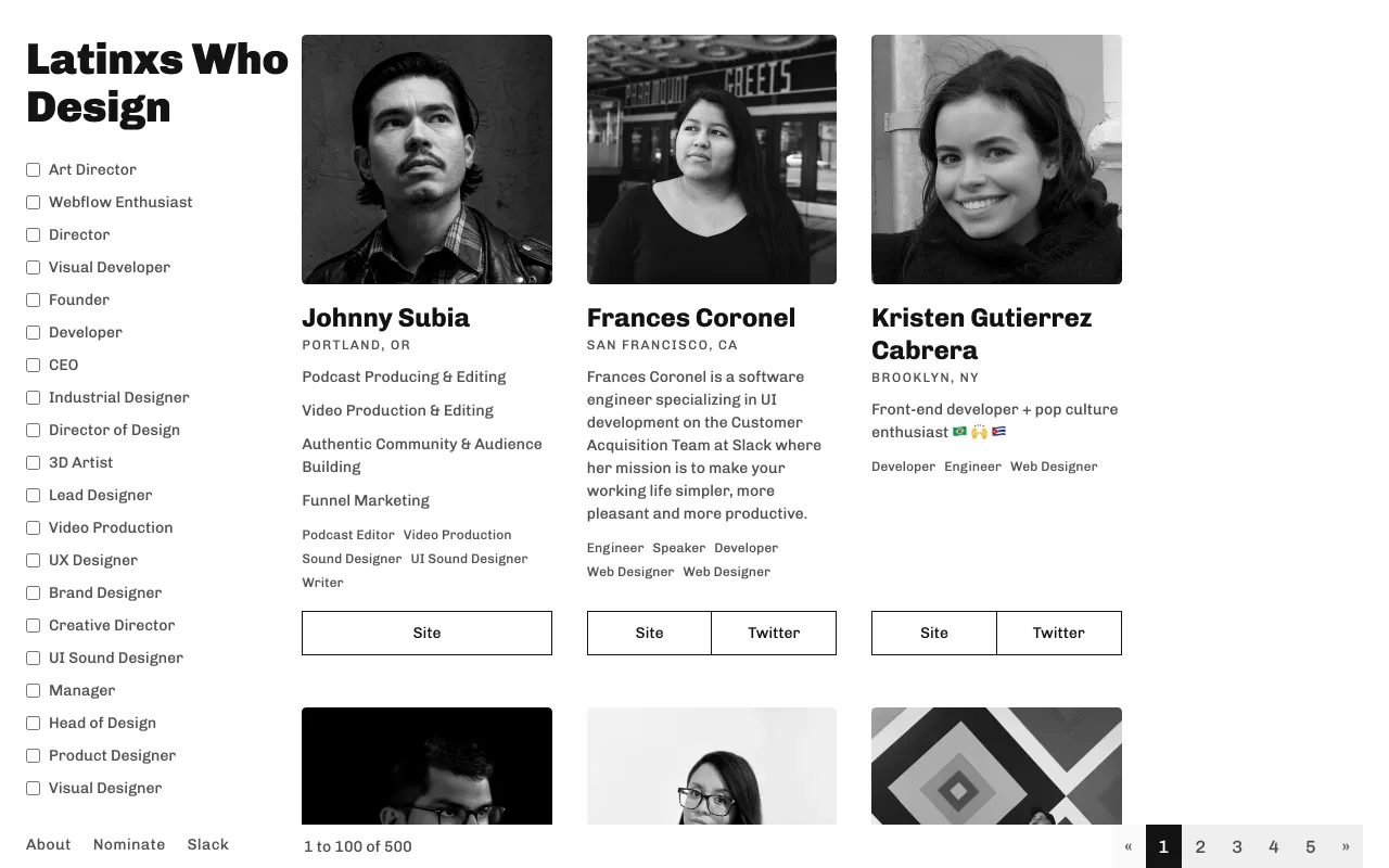 Latinxs Who Design screenshot
