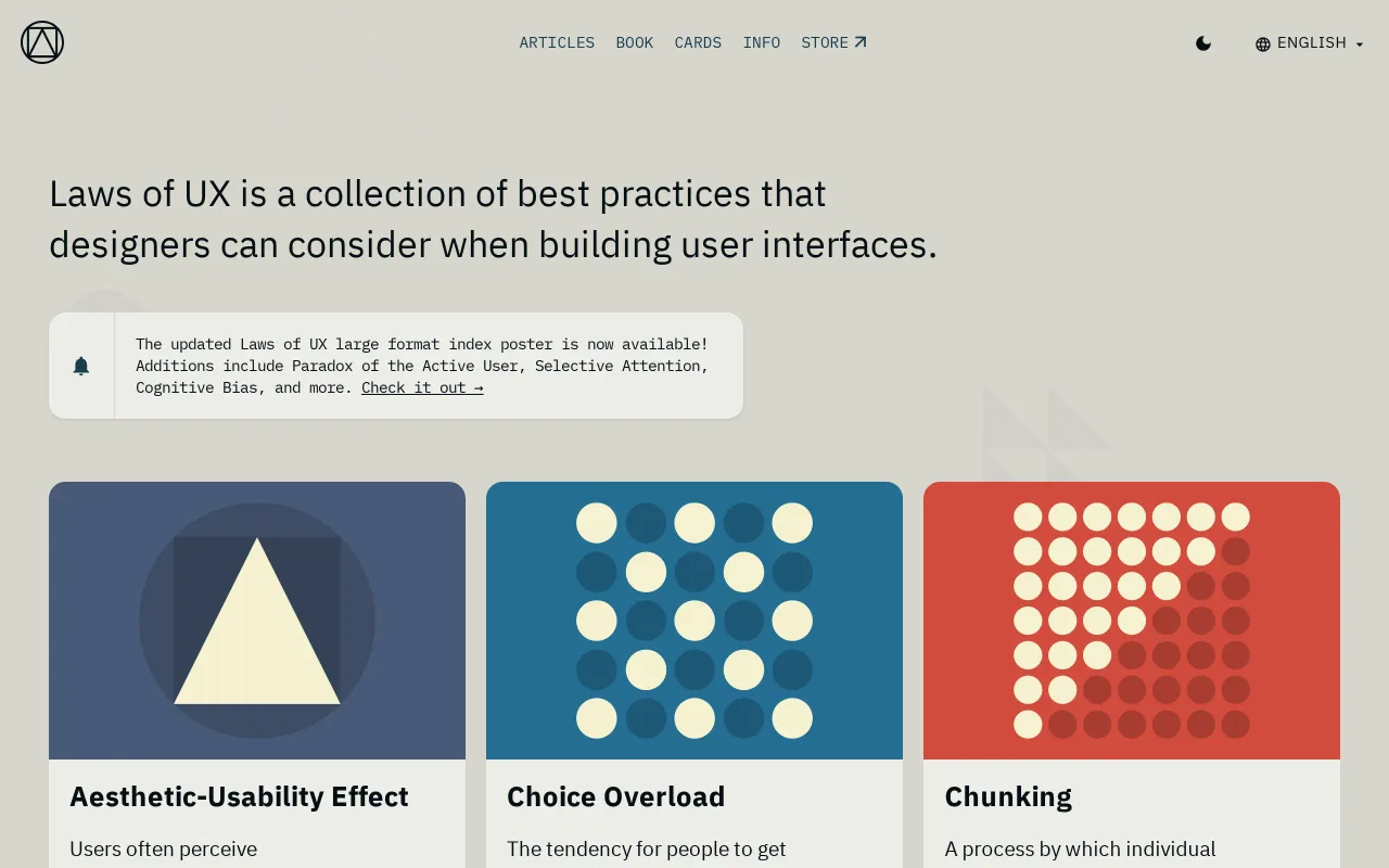 Laws of UX screenshot