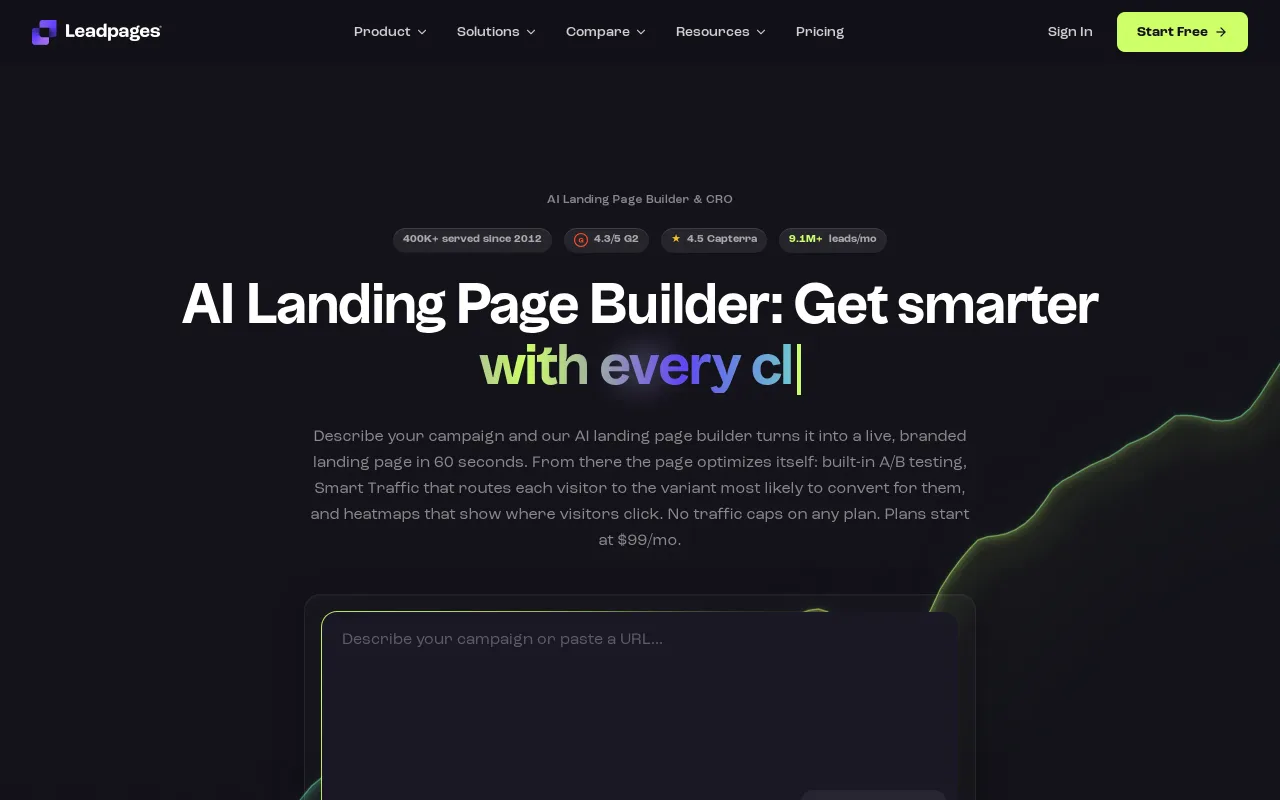 Leadpages screenshot