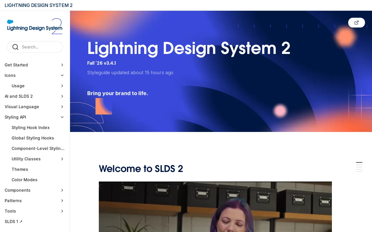 Lightning Design System screenshot