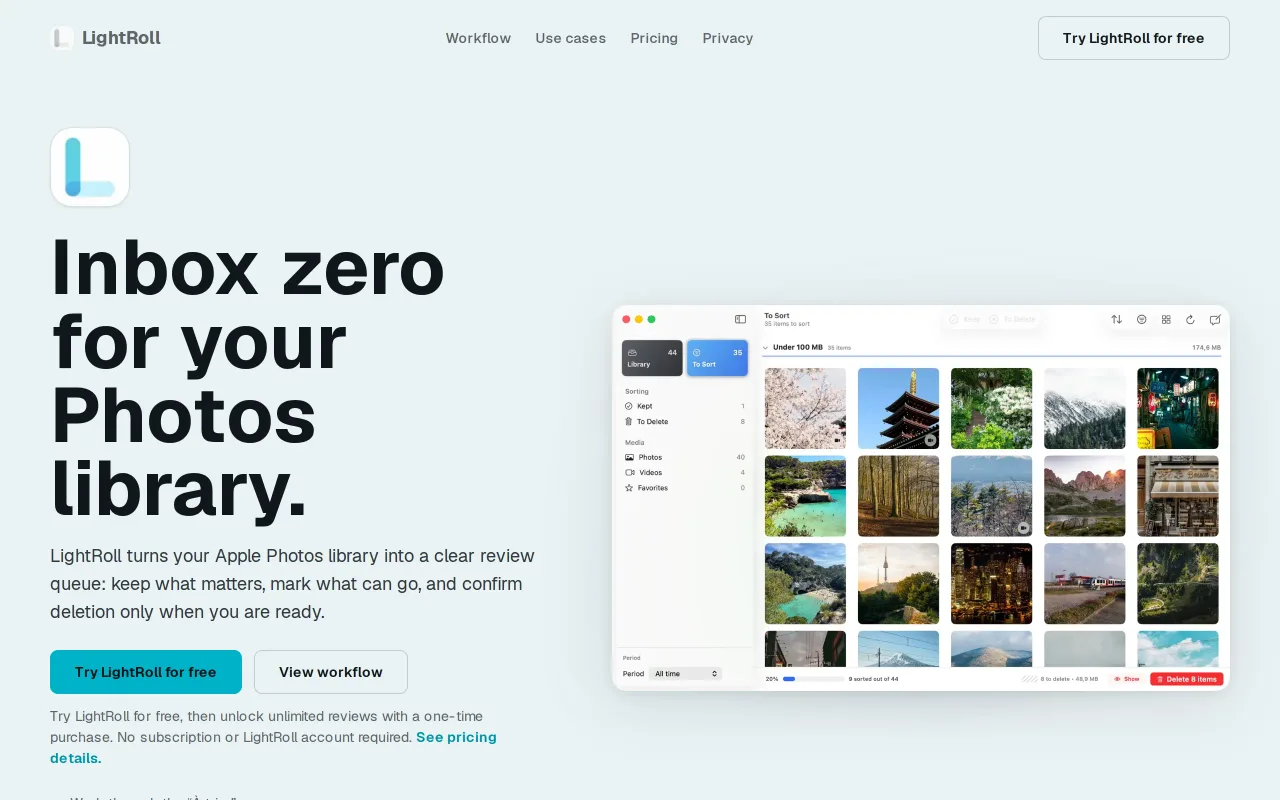 LightRoll screenshot