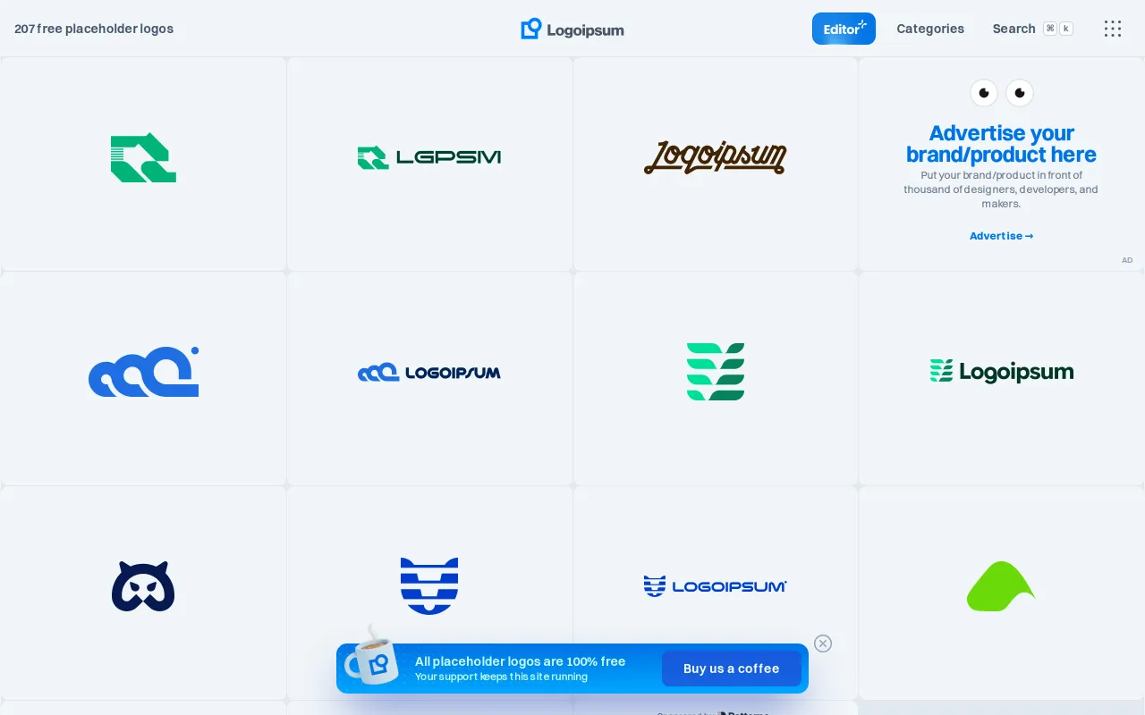 Logo Ipsum screenshot