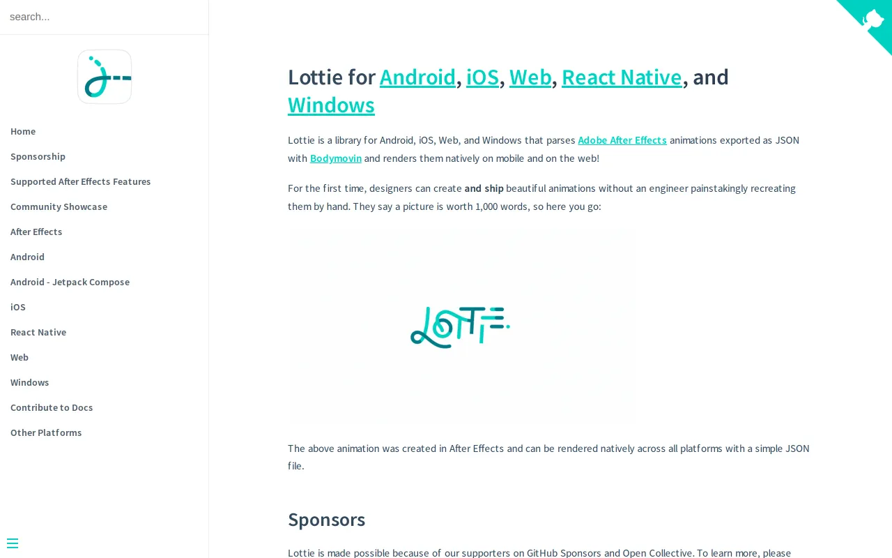 Lottie screenshot