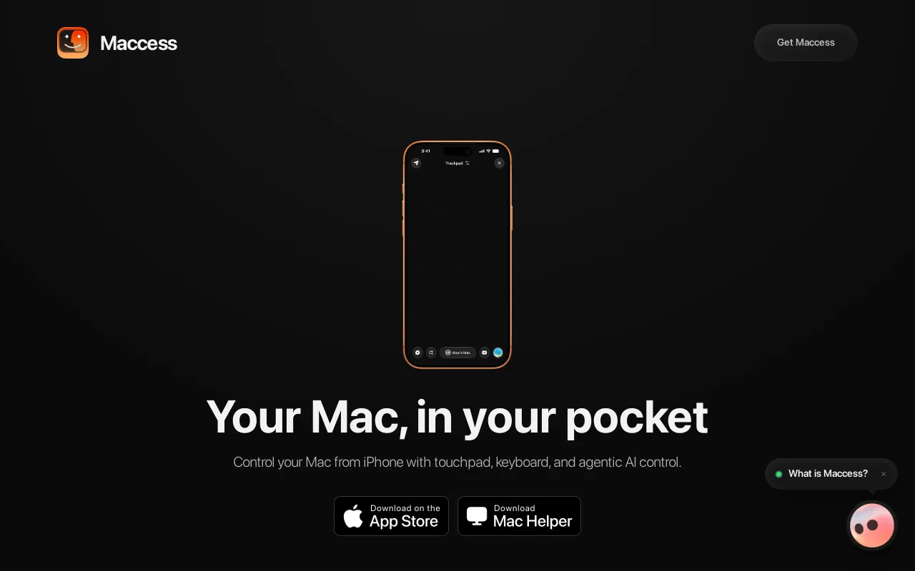 Maccess screenshot