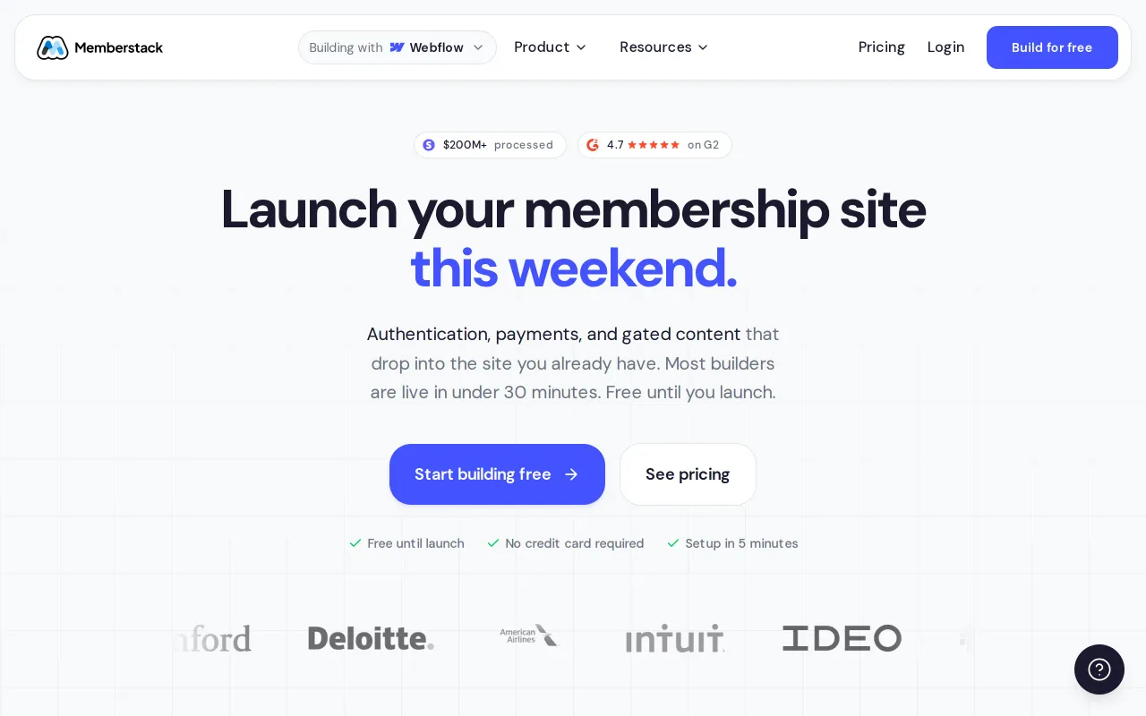 Memberstack screenshot