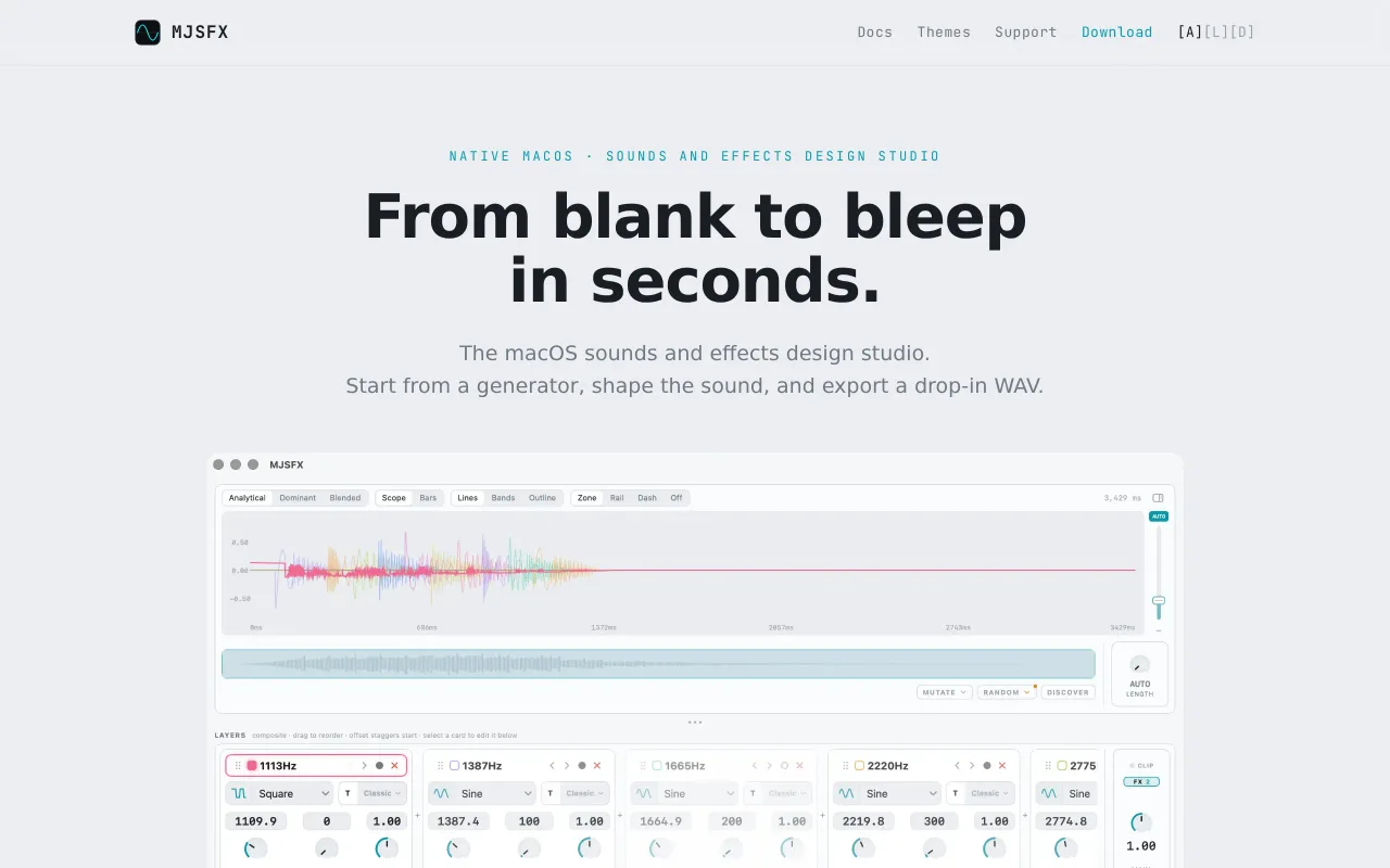 MJSFX screenshot