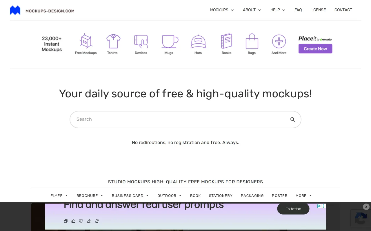 Mockups Design screenshot