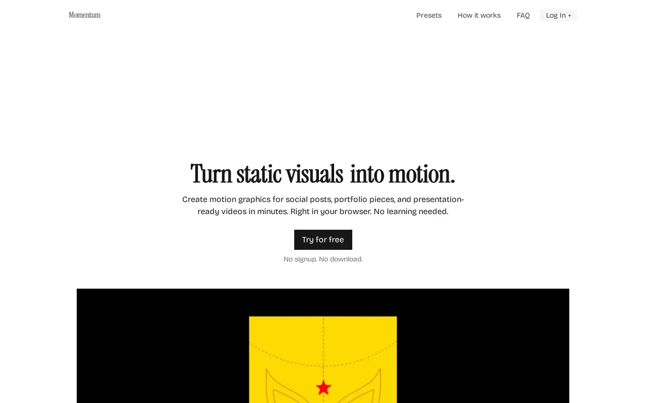 Momentum Graphics screenshot