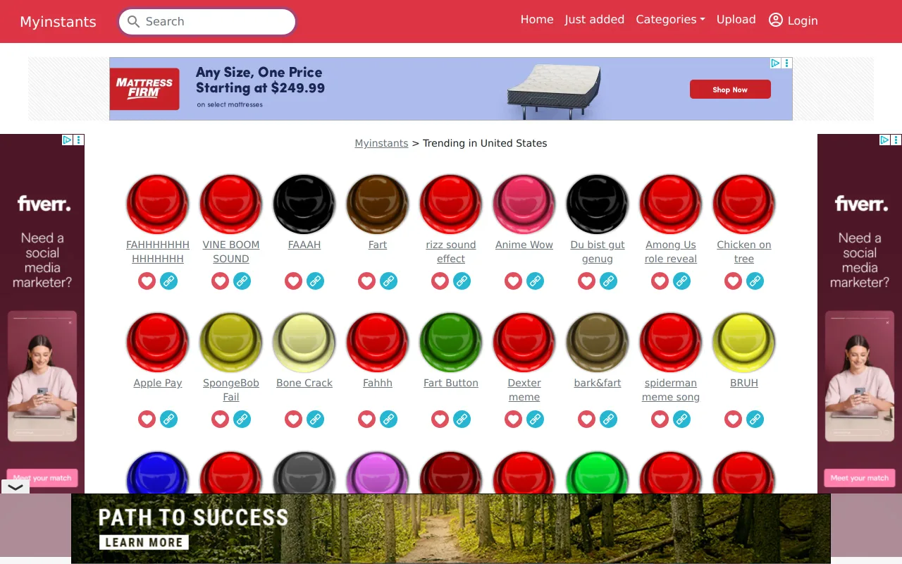 Myinstants screenshot