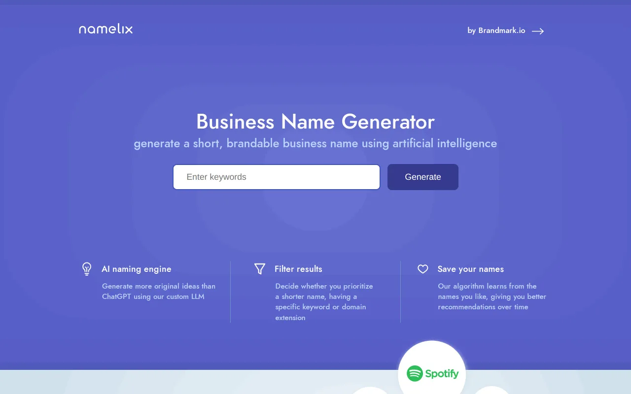 Namelix screenshot