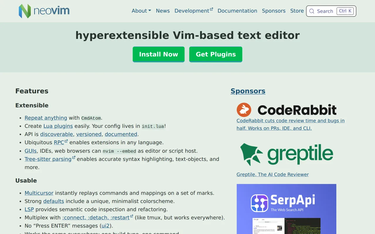 Neovim screenshot