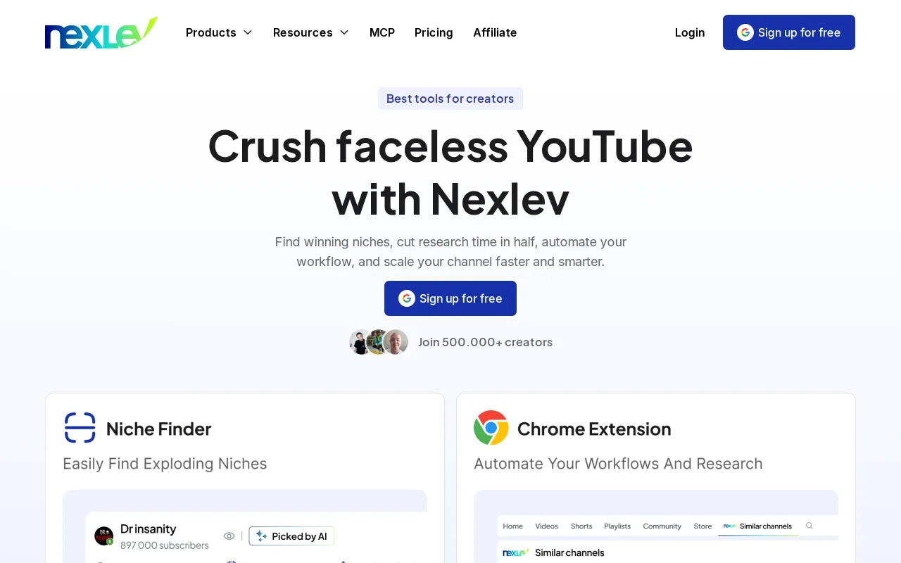 Nexlev screenshot