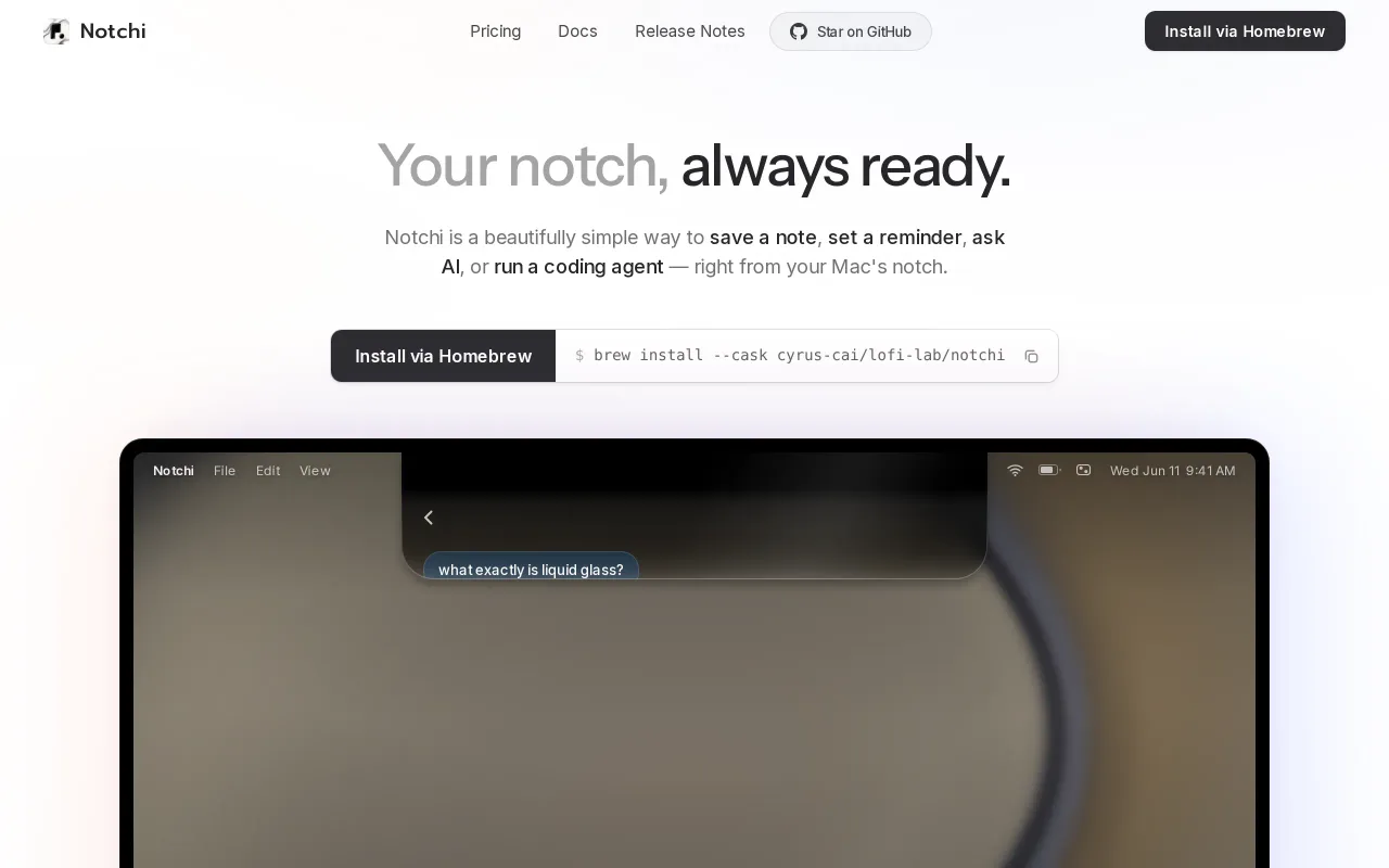 Notchi screenshot