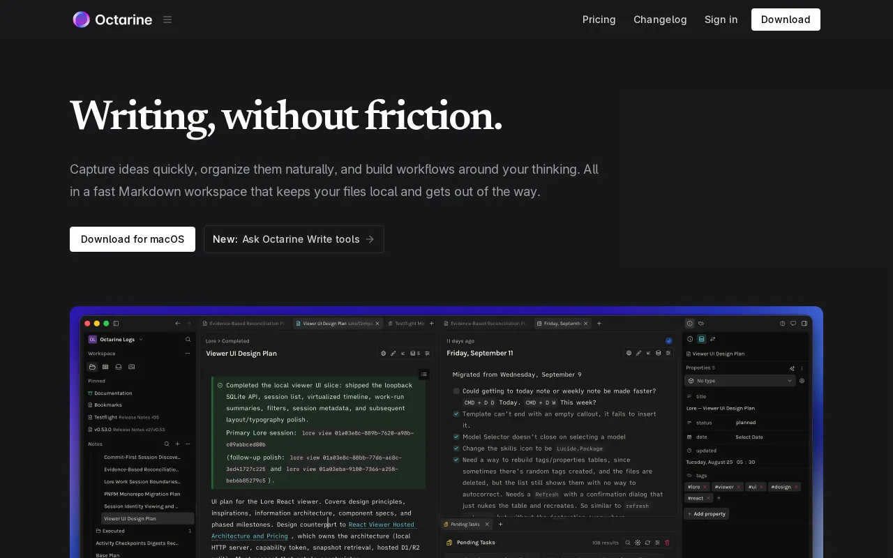 Octarine screenshot