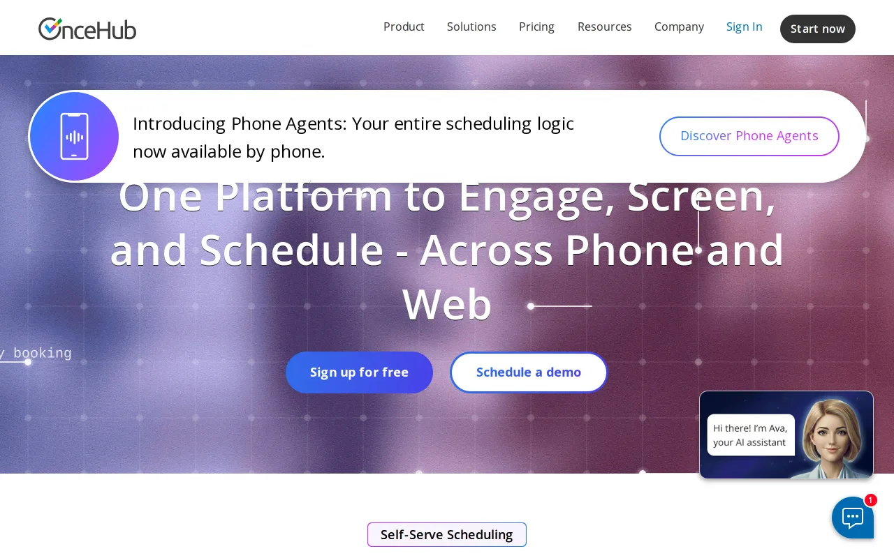 OnceHub screenshot