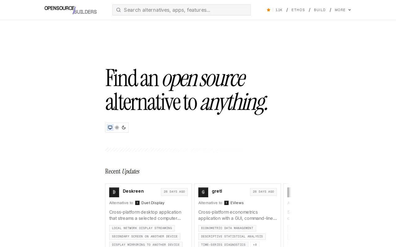 Open Source Builders screenshot