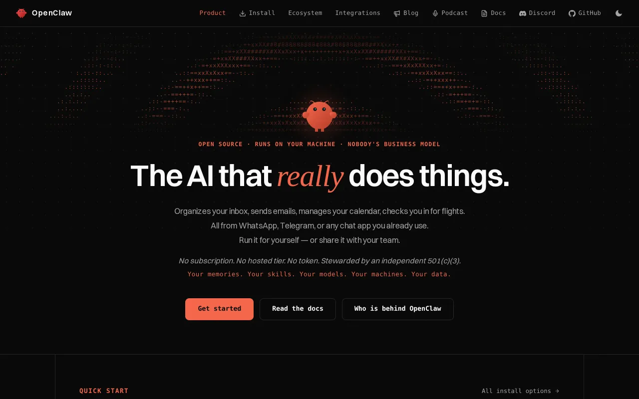 OpenClaw screenshot