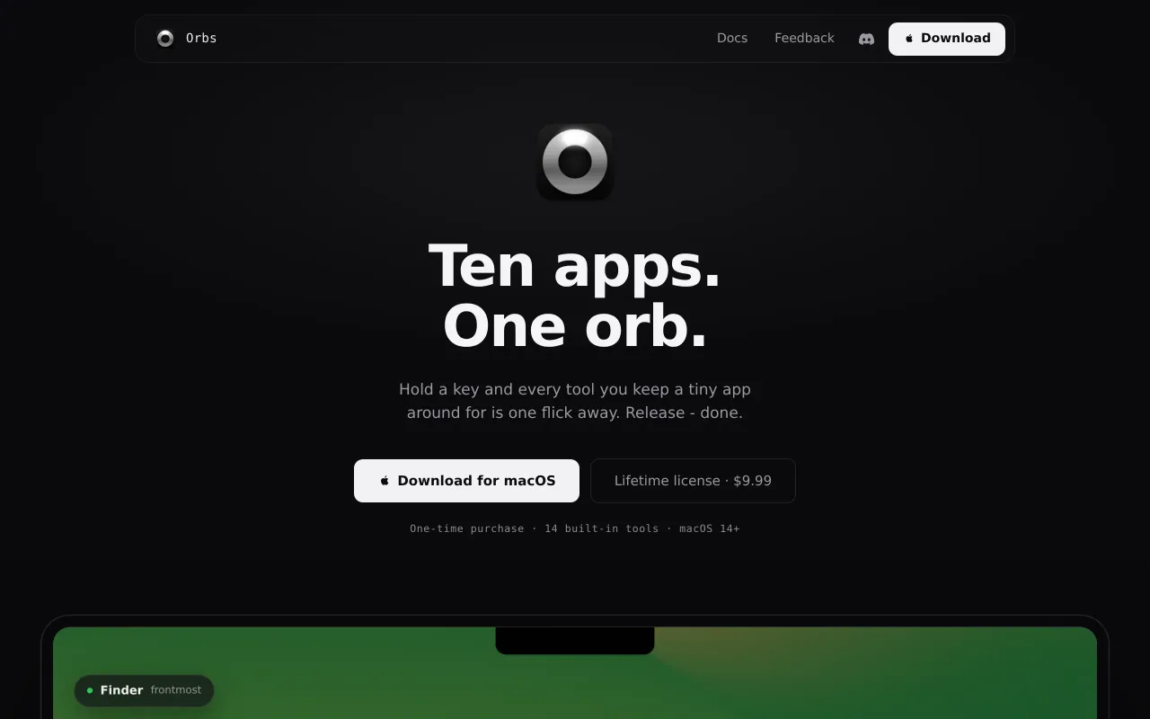Orbs screenshot
