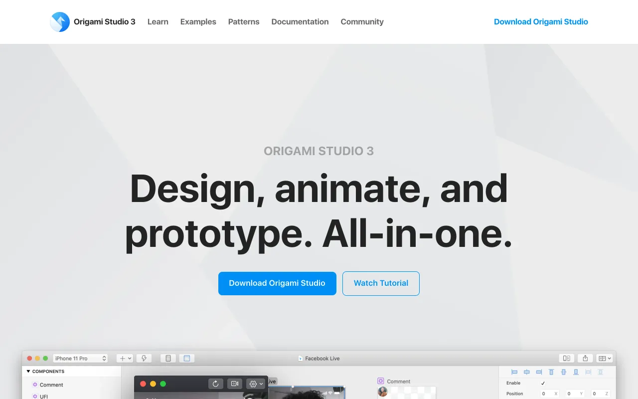 Origami Studio screenshot