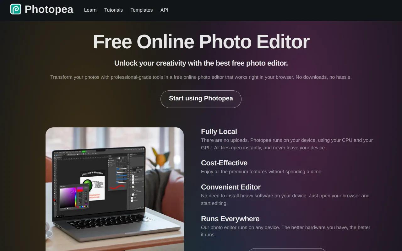 Photopea screenshot
