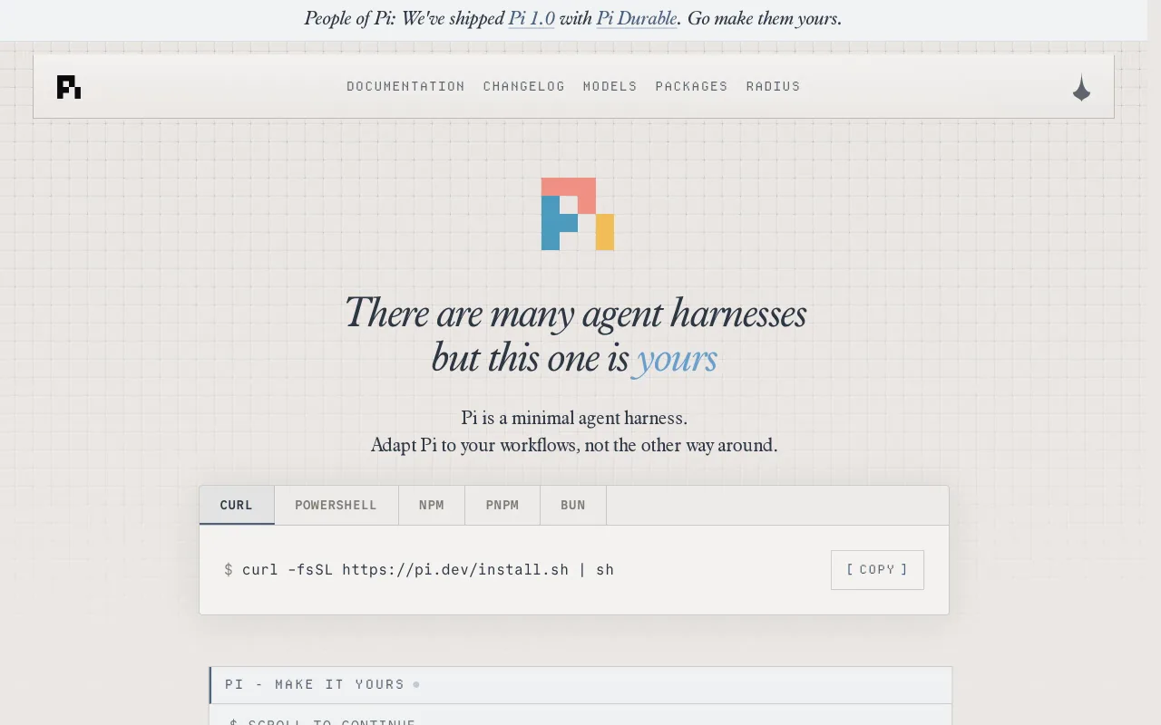 Pi Coding Agent screenshot