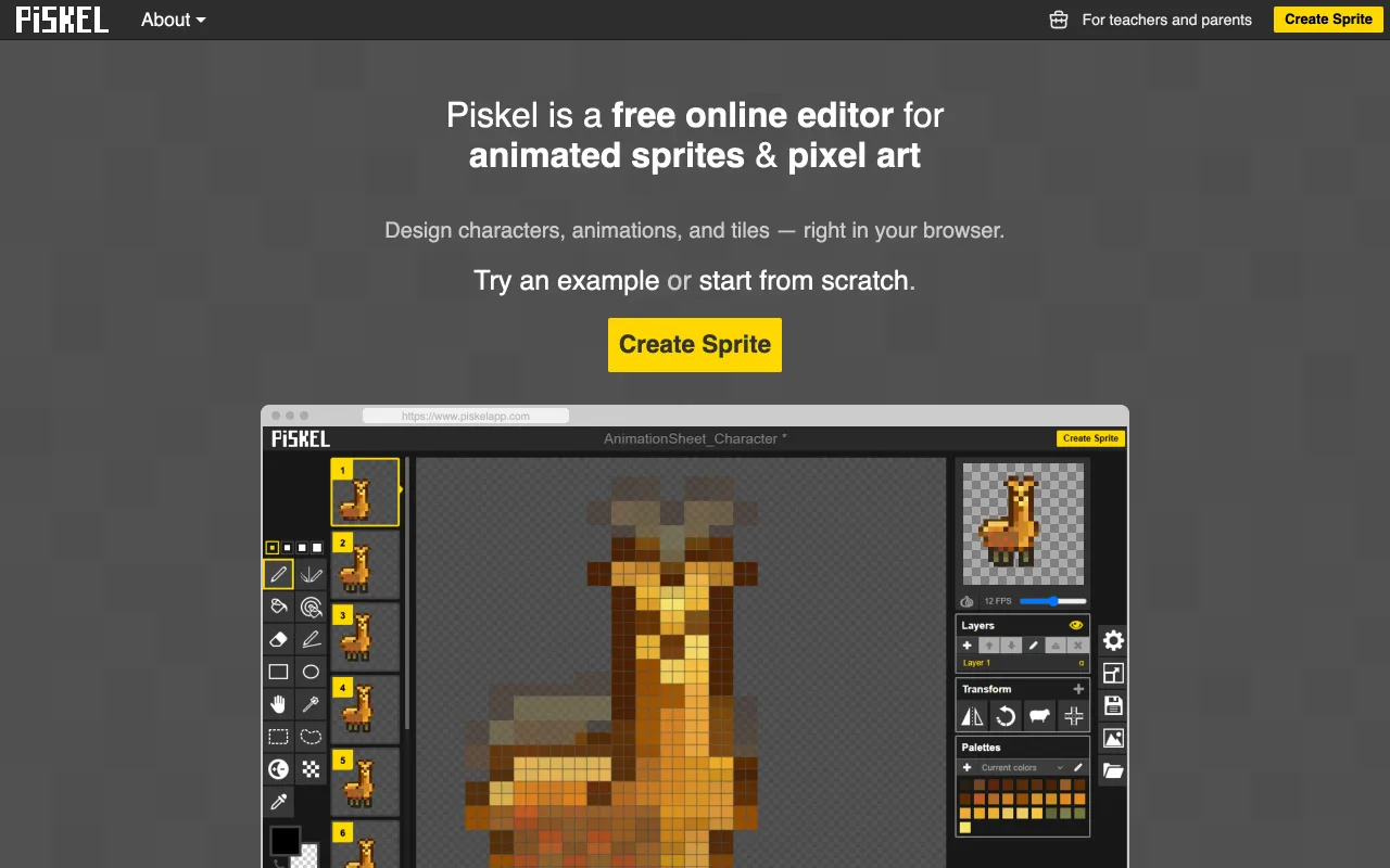Piskel screenshot
