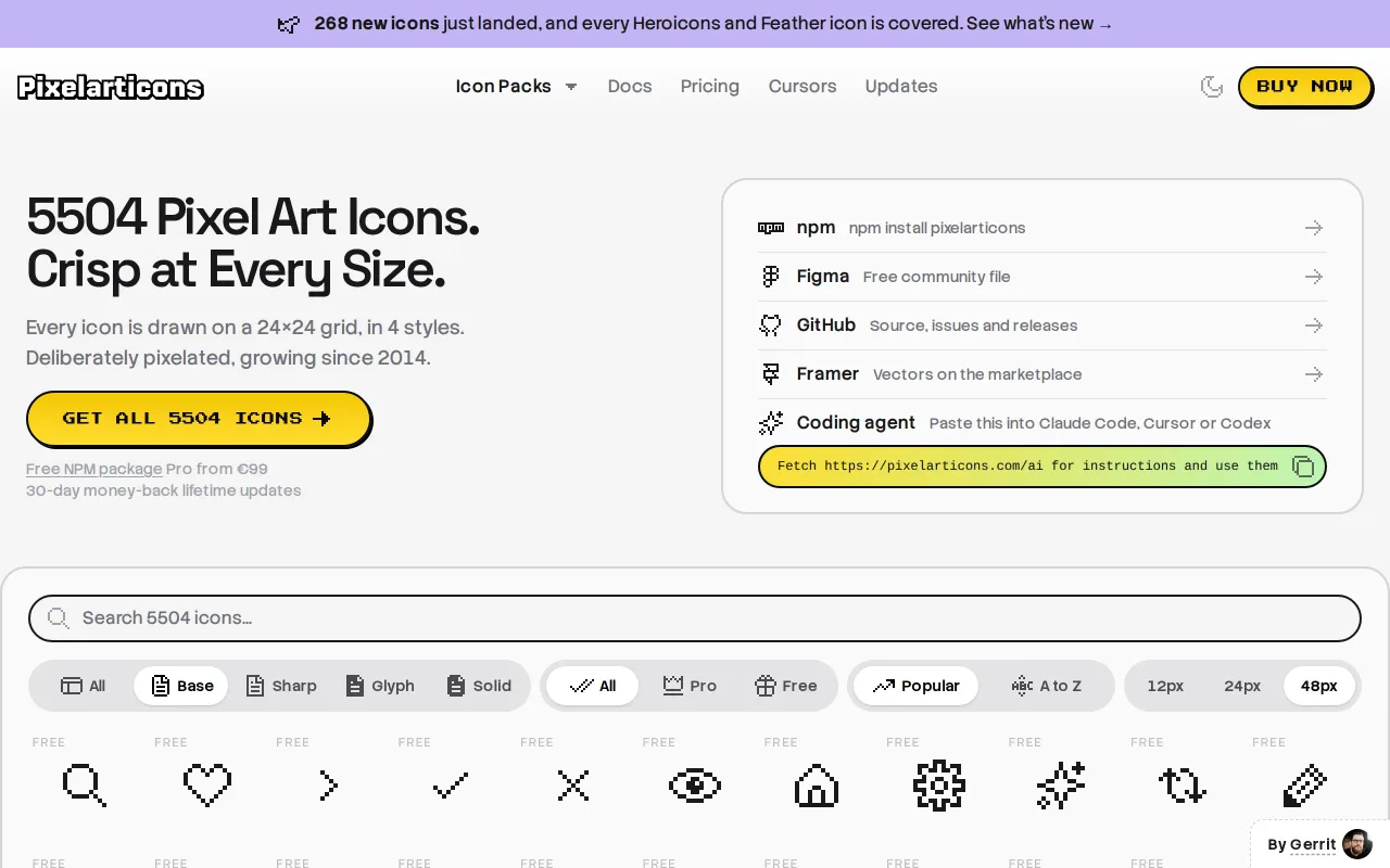 Pixel Art Icons screenshot