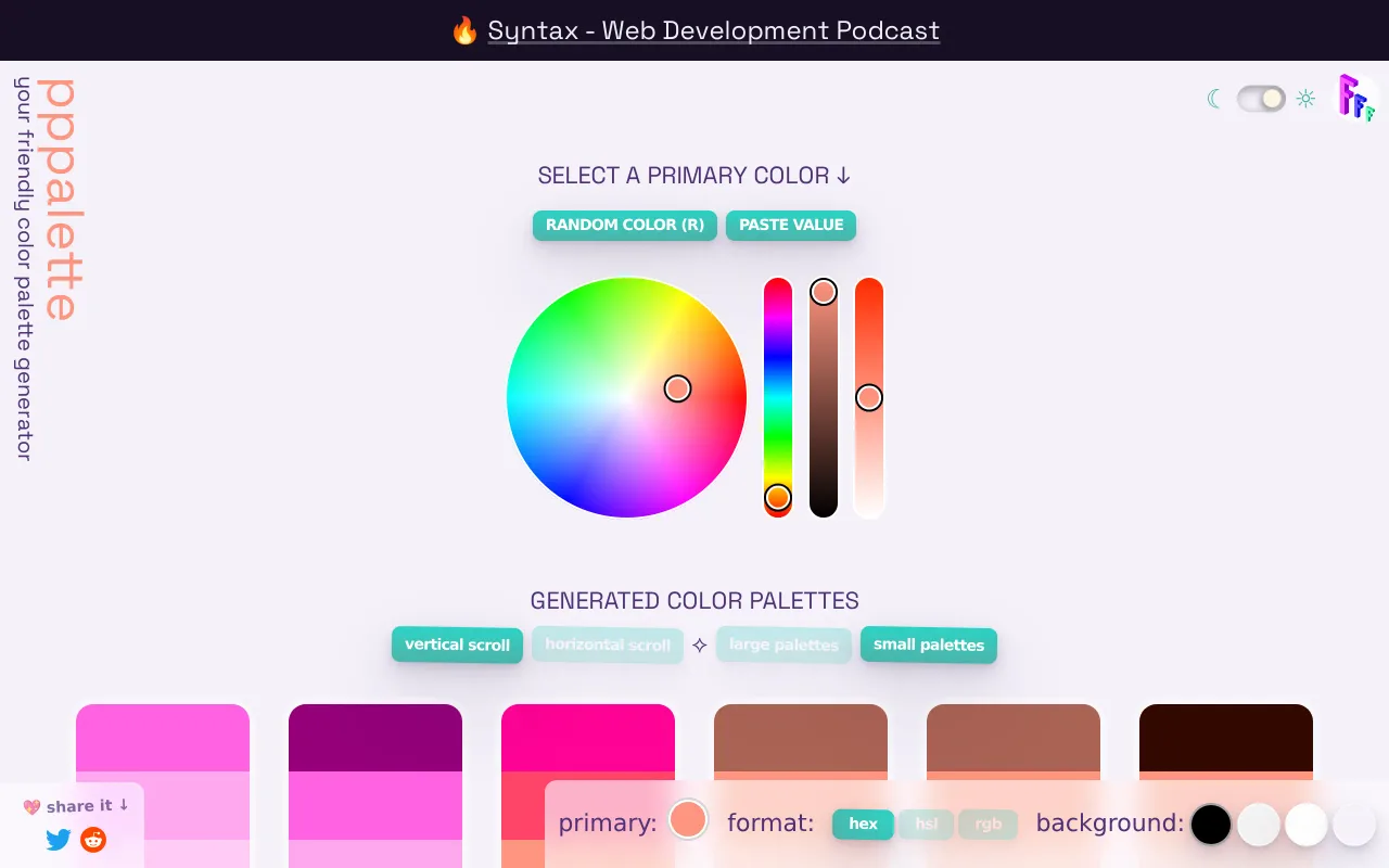 PPPalette screenshot
