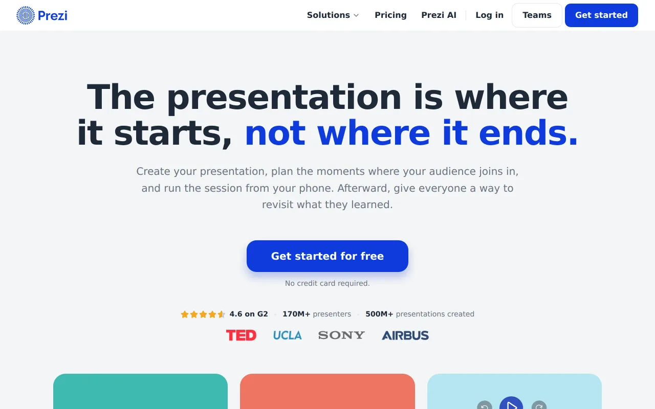 Prezi screenshot